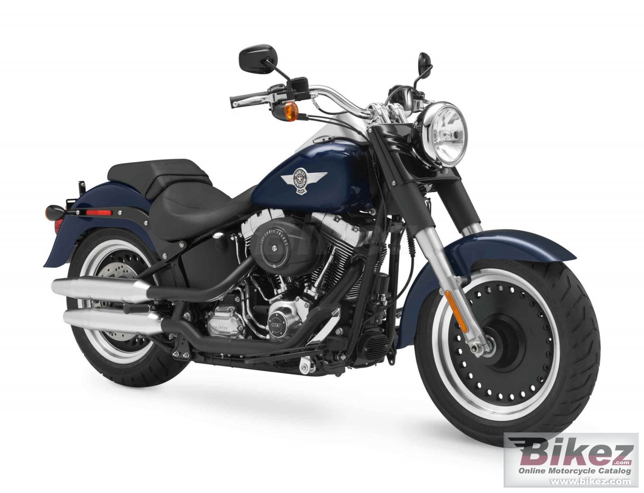 Big Harley-Davidson flstfb softail fat boy lo picture and wallpaper from Bikez.com